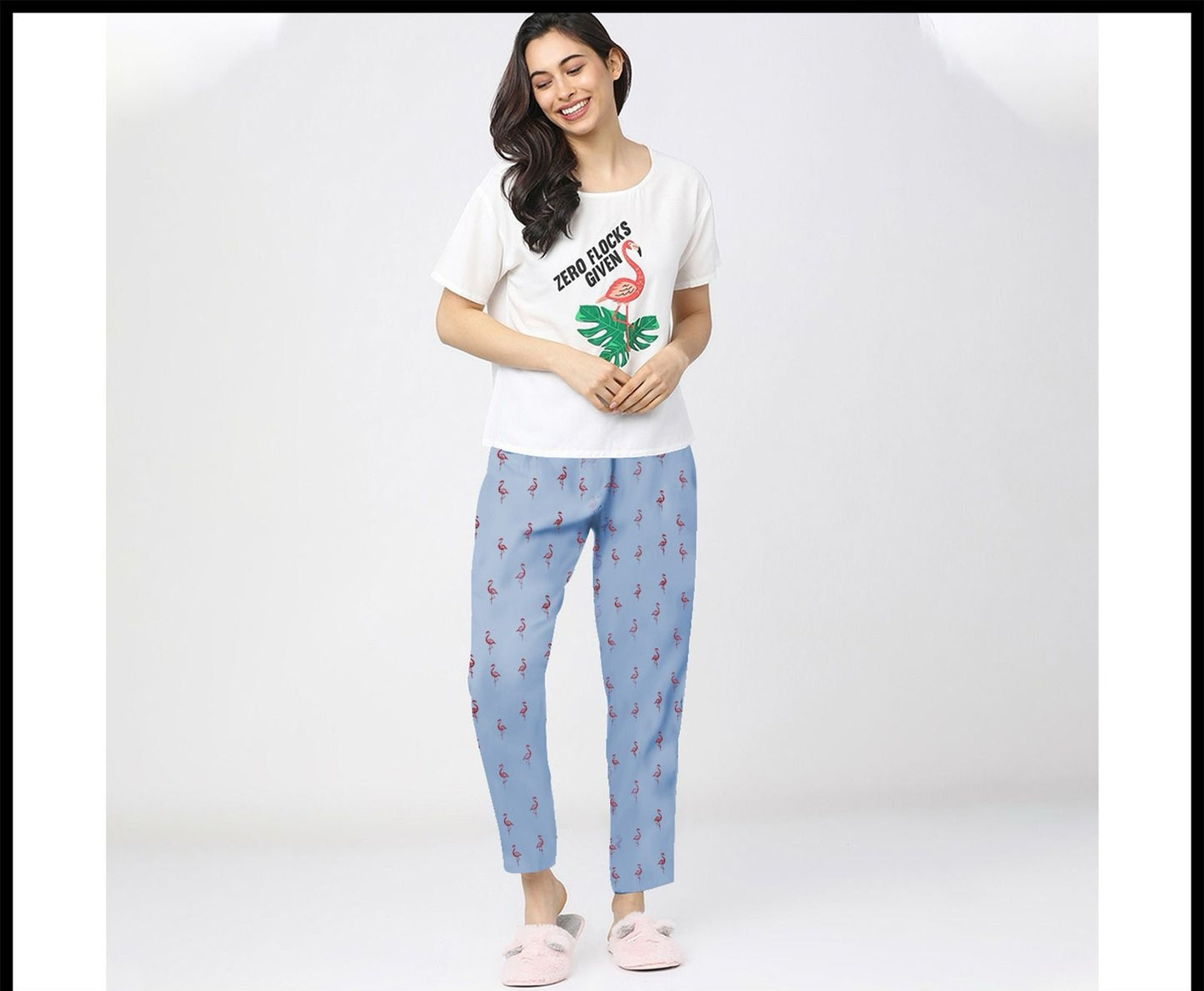 Beautiful Night dress with printed trouser.