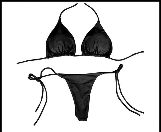 Silk Bikini Sets Beach Wear Lingerie Bra.