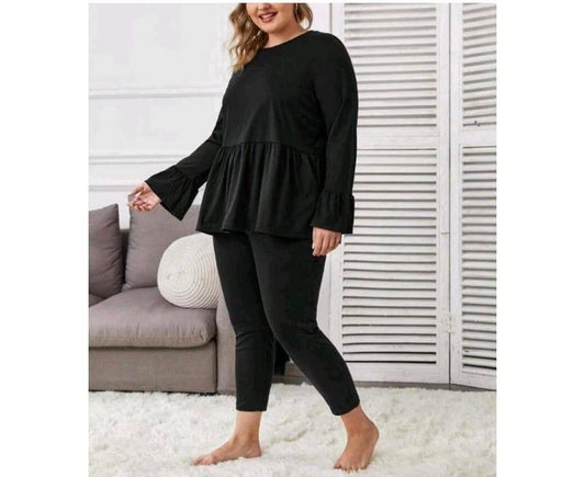Plus size Frill Loungwear.